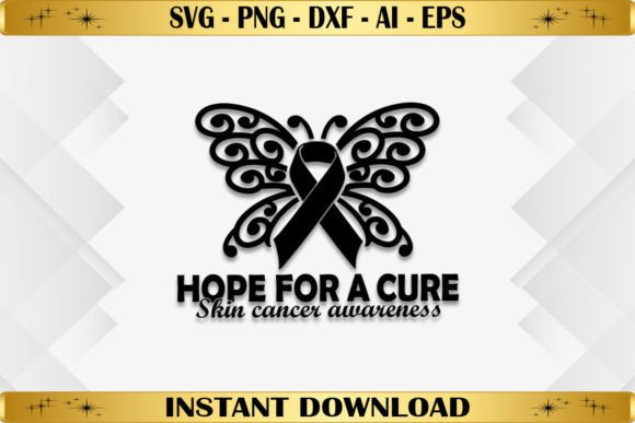 Hope for a Cure Skin Cancer Awareness Graphics