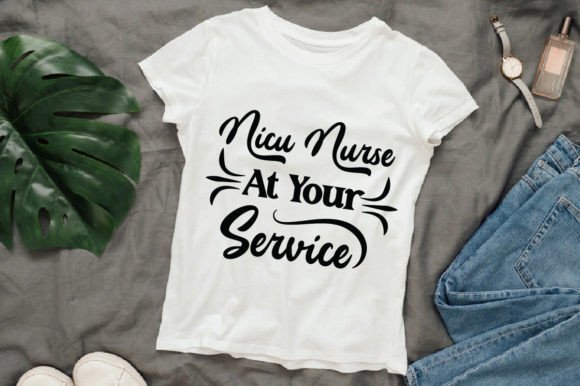 Nicu Nurse at Your Service T-shirt Graphics