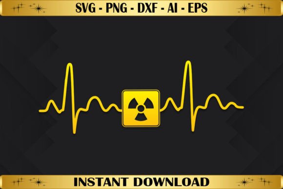 Nuclear Radiation Heartbeat Graphics