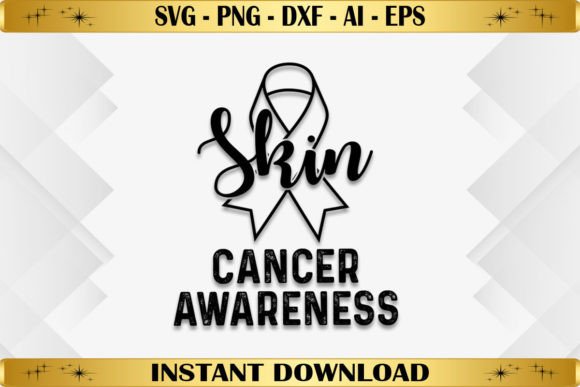 Skin Cancer Awareness Graphics for T-Shirt Designs