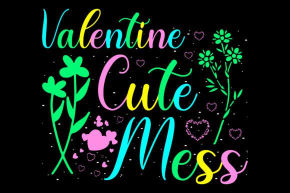 Valentine Cute Valentine Sublimation SVG: Graphics for T-Shirt Designs
